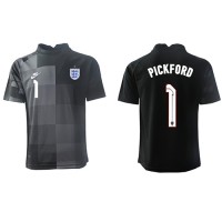 Fotbalové Dres Anglie Jordan Pickford #1 Brankářské Domácí MS 2022 Krátký Rukáv